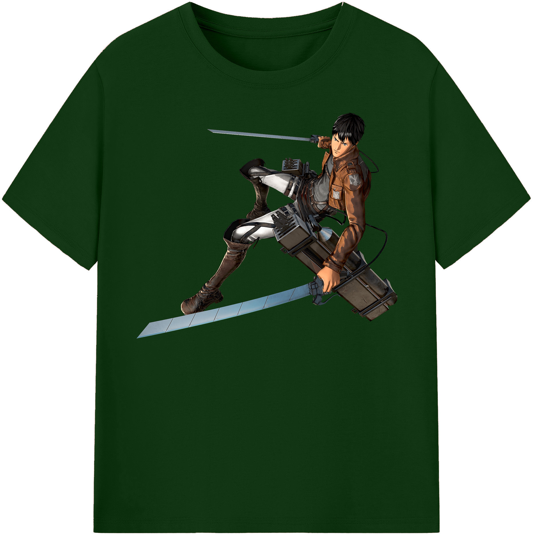 （画像用） 進撃の巨人 ベルトルト・フーバー Attack on Titan Bertholdt Hoover 綿100％半袖Tシャツ（フロントプリント）